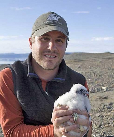 Jeff Johnson with a bird